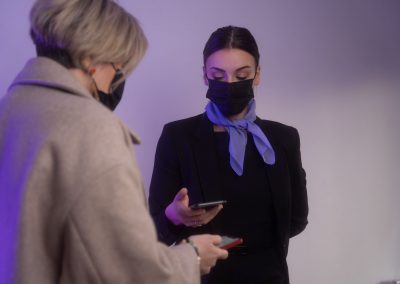 Scan et contrôle d'accès - Acceuil des personnes